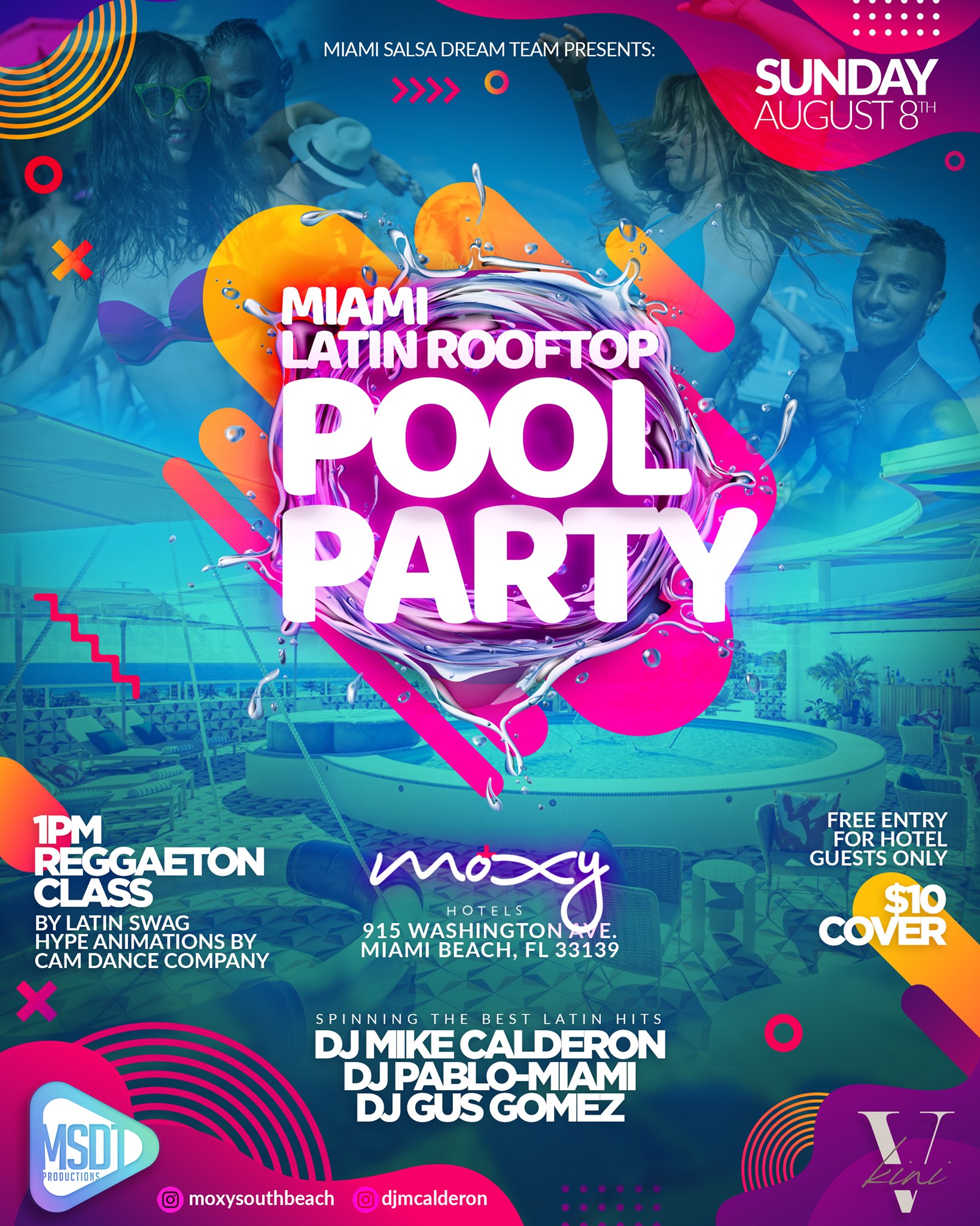 Latin Rooftop Pool Party - The Mayfair - Coconut Grove - Florida Dance  Vacations